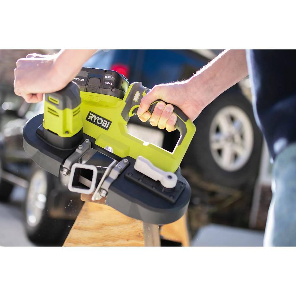 RYOBI ONE+ 18V Cordless 2-12 in. Compact Band Saw with FREE 2.0 Ah Battery P590-PBP006