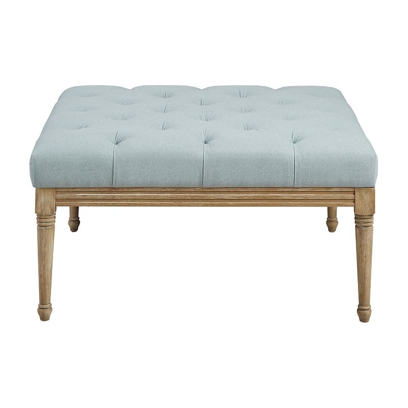 Martha Stewart Bonnieville Button Tufted Upholstered Ottoman