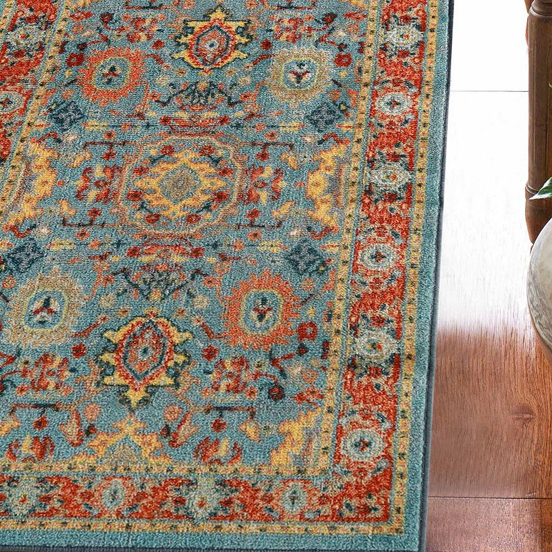 Superior Hadar Non-Slip Medallion Indoor Area Rug