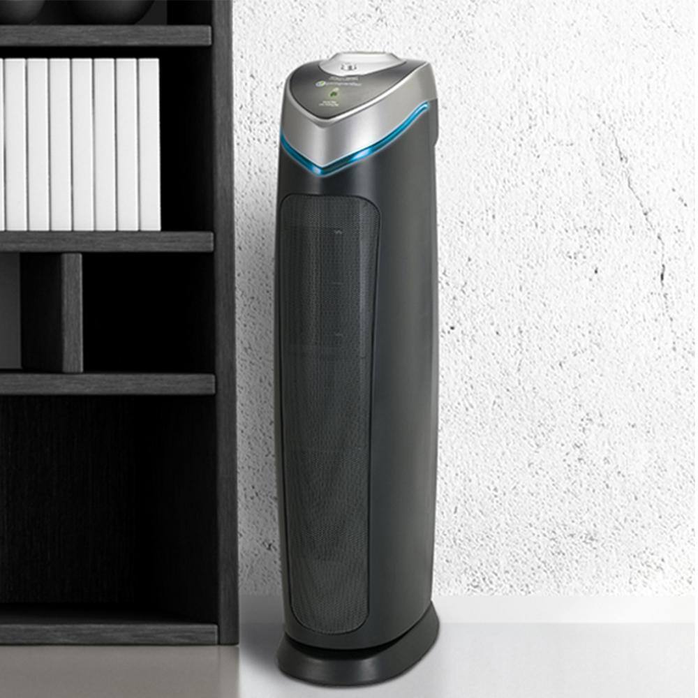 GermGuardian 28 in. 4-in-1 Air Purifier with True HEPA filter for Medium Rooms up to 179 Sq Ft Black AC5000B