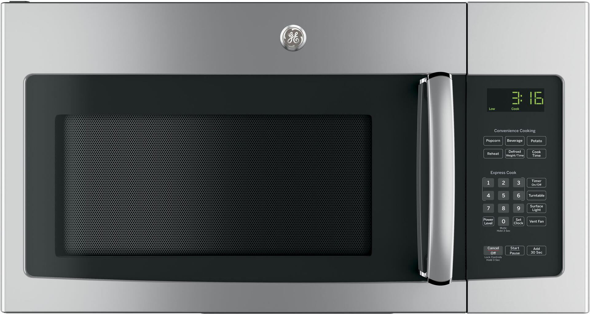 JVM3162RJSS 30 Over-the-Range Microwave with 1.6 cu. ft. Capacity in Stainless Steel