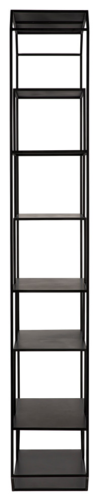 Marquise Bookcase  Black Metal   Industrial   Bookcases   by HedgeApple  Houzz