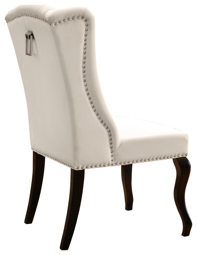 The Florence Dining Chair  Velvet  Set of 2   Traditional   Dining Chairs   by Meridian Furniture  Houzz