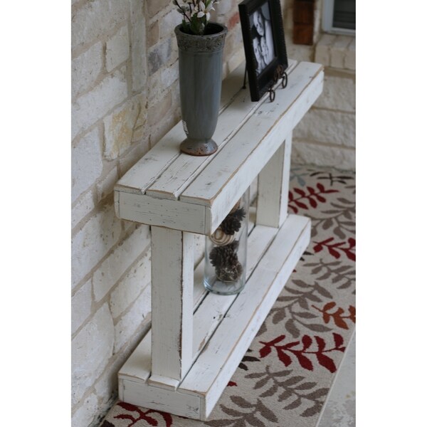 Natural Pedestal Console