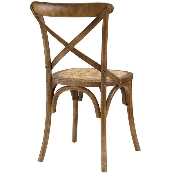 Winston Country Style Cross Back Walnut Dining Chair