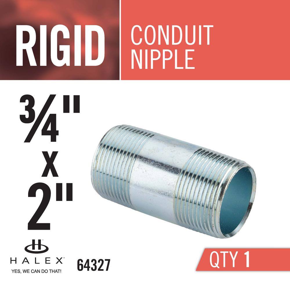 Halex 34 in. x 2 in. Rigid Conduit Nipple 64327