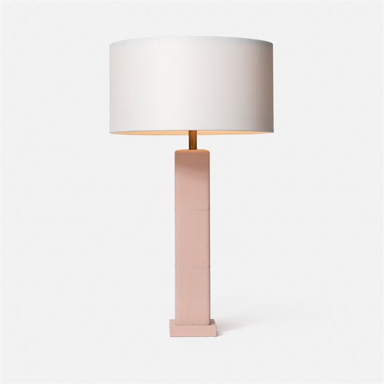 Charlie Full-Grain Leather Table Lamp