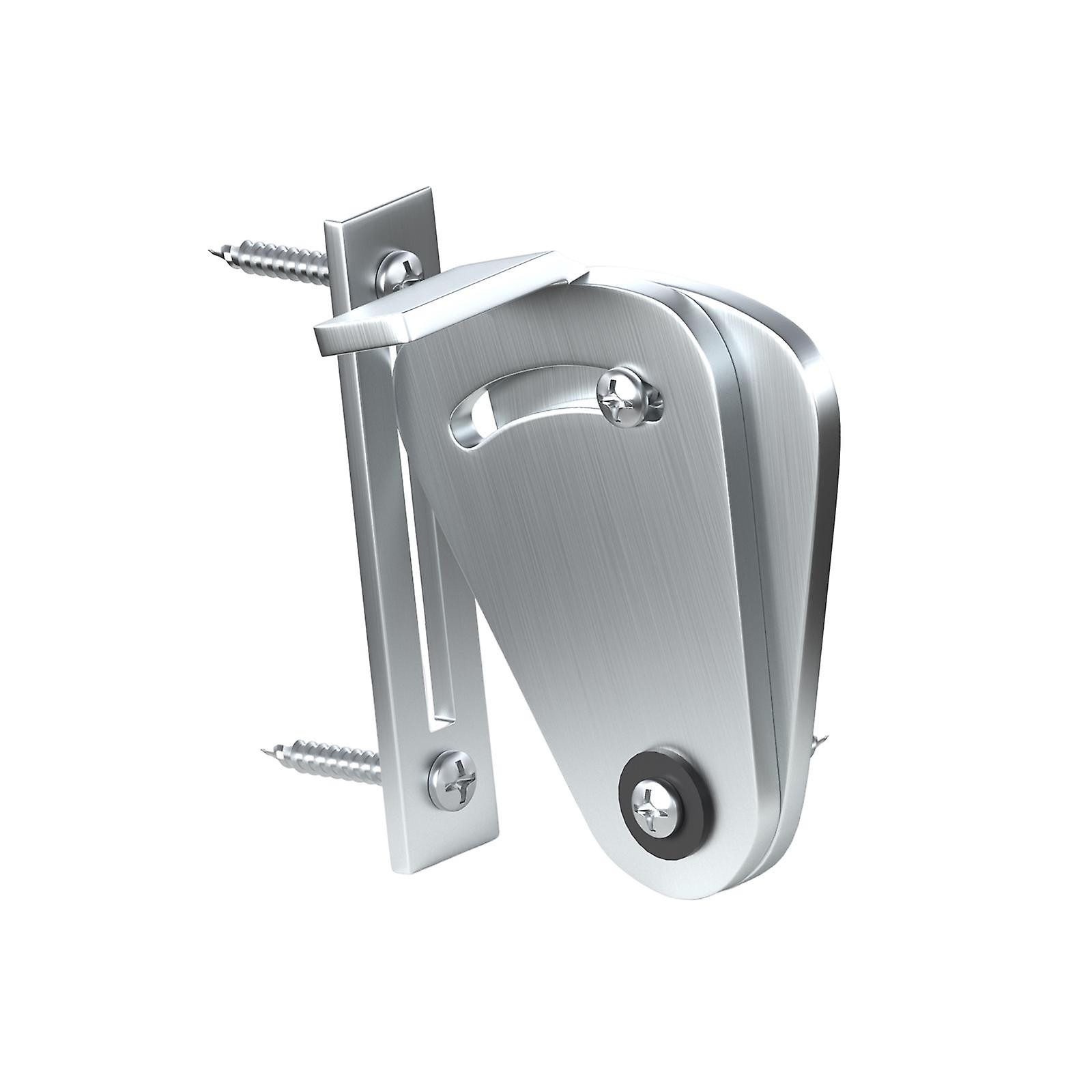 Sliding Barn Door Lock Sliding Privacy Latch For Closet Wooden Fences Garden Silver