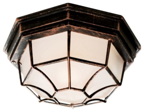 TGL 40582 Benkert 5 quotFlushmount Lantern   Traditional   Outdoor Flush mount Ceiling Lighting   by Chandelier Light Mall  Houzz