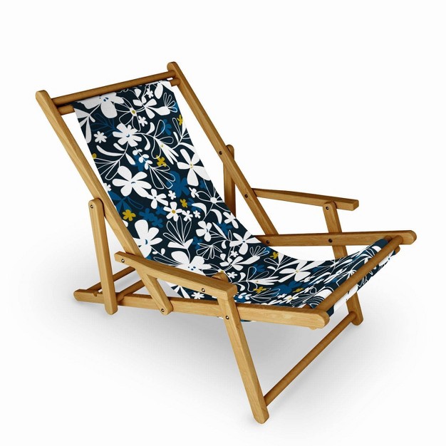 Heather Dutton Eloise Sling Chair Deny Designs 3 position Recline Uv water resistant Hardwood Frame No Assembly Required