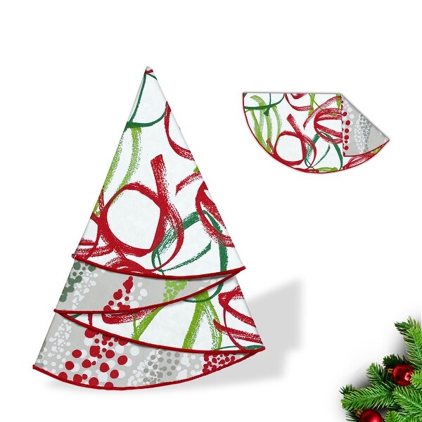 Joita Christmas Dining Set of 6，Cotton Table Napkins and Table Runner for Christmas Table Decor，RIBBONS/ANGELO