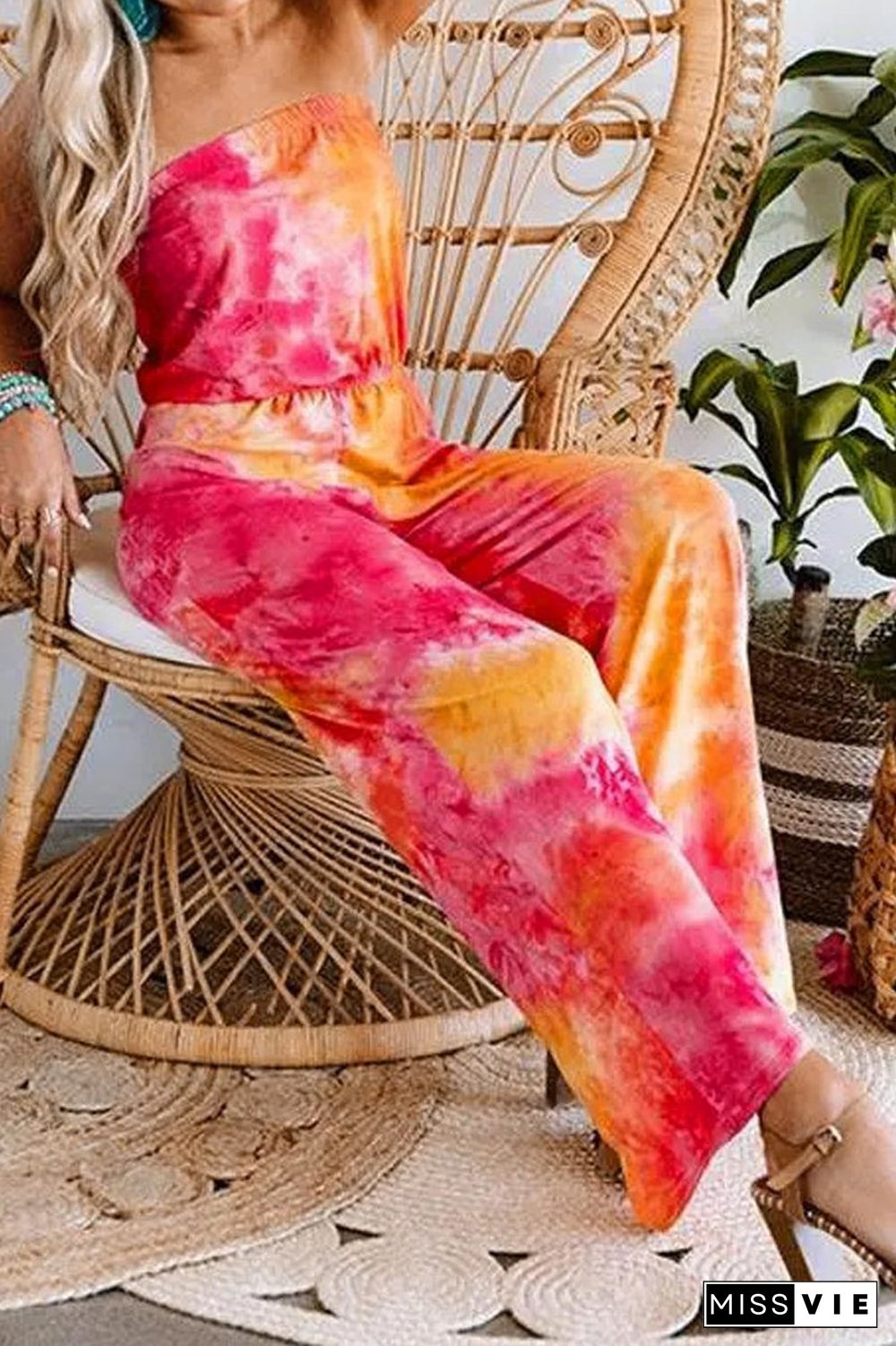 Tie Dye Tub Wide Leg Jumpsuit