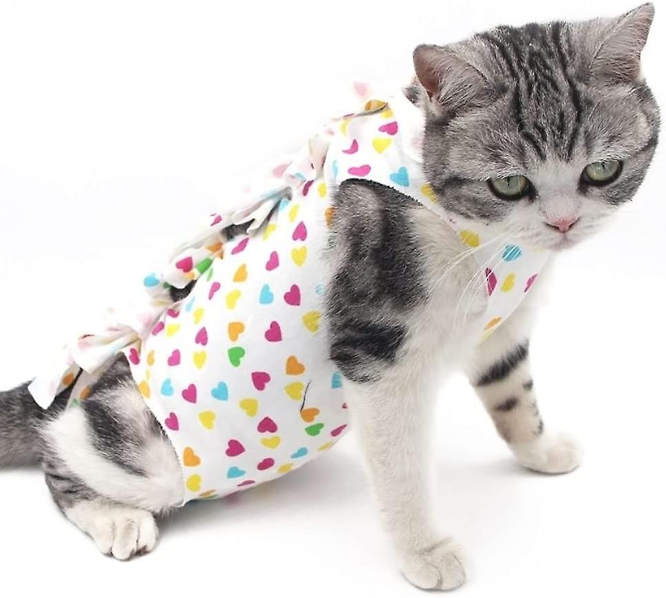 Cats Recovery Suit For After Surgery Protecting Anti-licking Wound Clothes For Kitten Professional Surgical Shirt For After Spay Wear Pet E-collar Sub