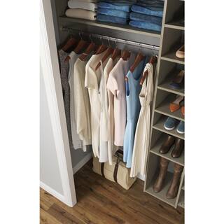 Closet Evolution 84 in. W - 108 in. W Rustic Grey Wood Closet System GR33