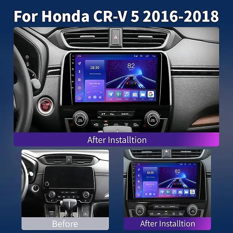 Carplay Car Radio For Honda CRV CR-V 5 RT RW 2016 - 2018 Multimedia video Player Android Auto 4G GPS