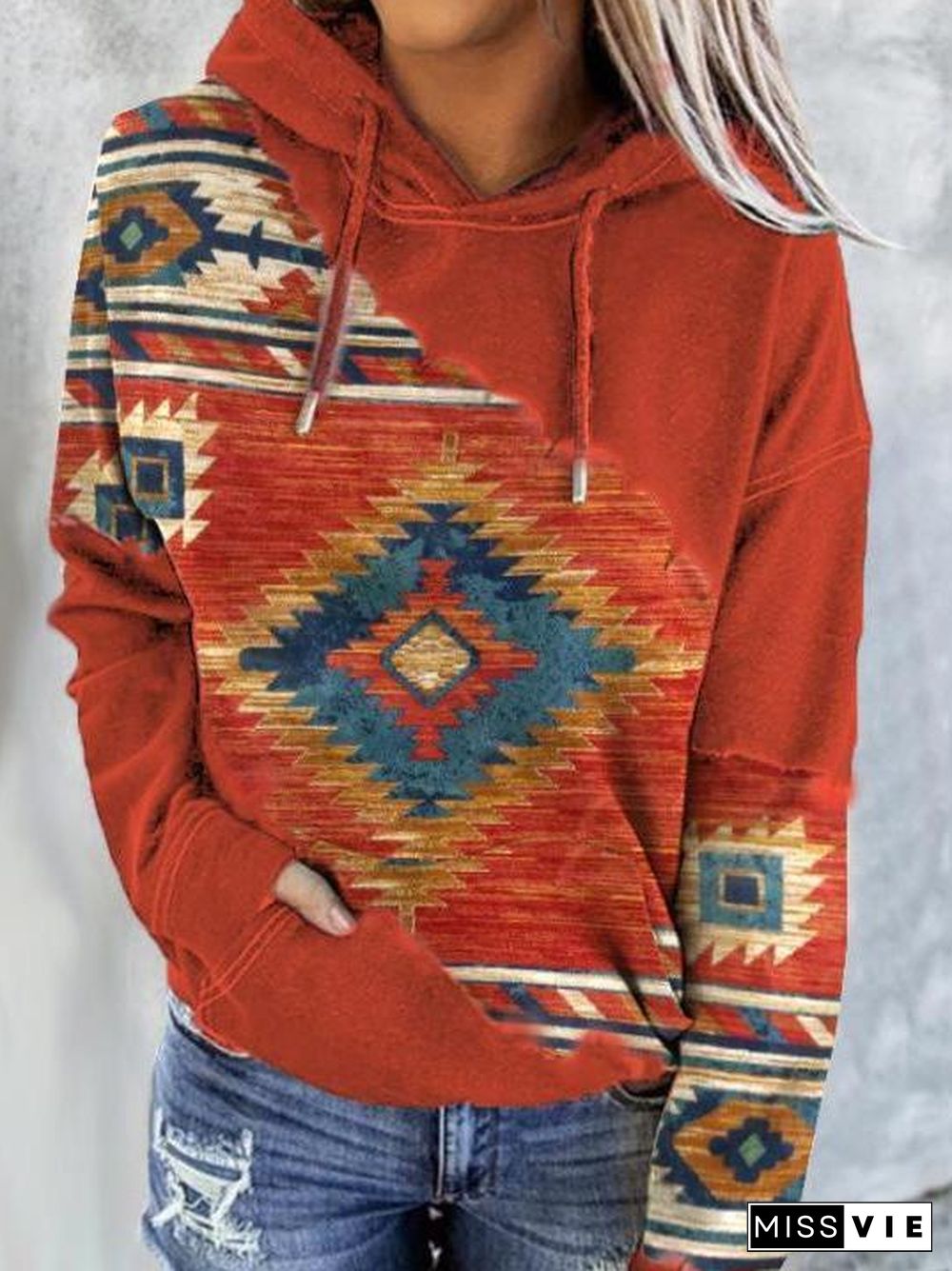 Bohemia Style Printed Hoodie