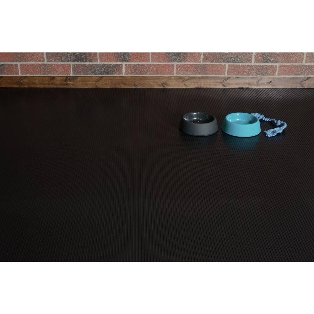 HDX Channel 7.5 ft. x 17 ft. Black Universal Flooring HX55RB717MBRHD