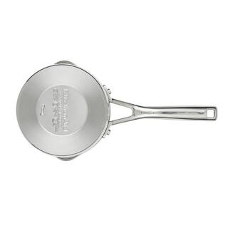 KitchenAid 3-Ply Clad 1.5 qt. Stainless Steel 3 qt. Stainless Steel Saucepan Silver 71026