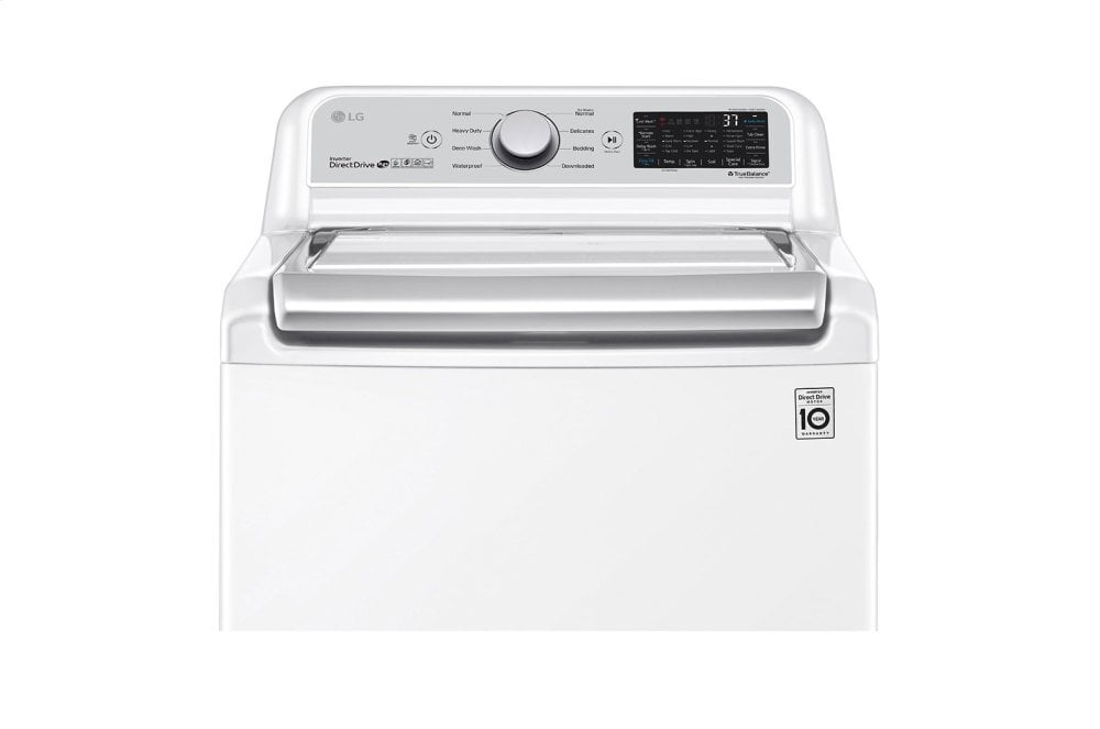 Lg WT7305CW 4.8 Cu. Ft. Mega Capacity Smart Wi-Fi Enabled Top Load Washer With Agitator And Turbowash3D™ Technology