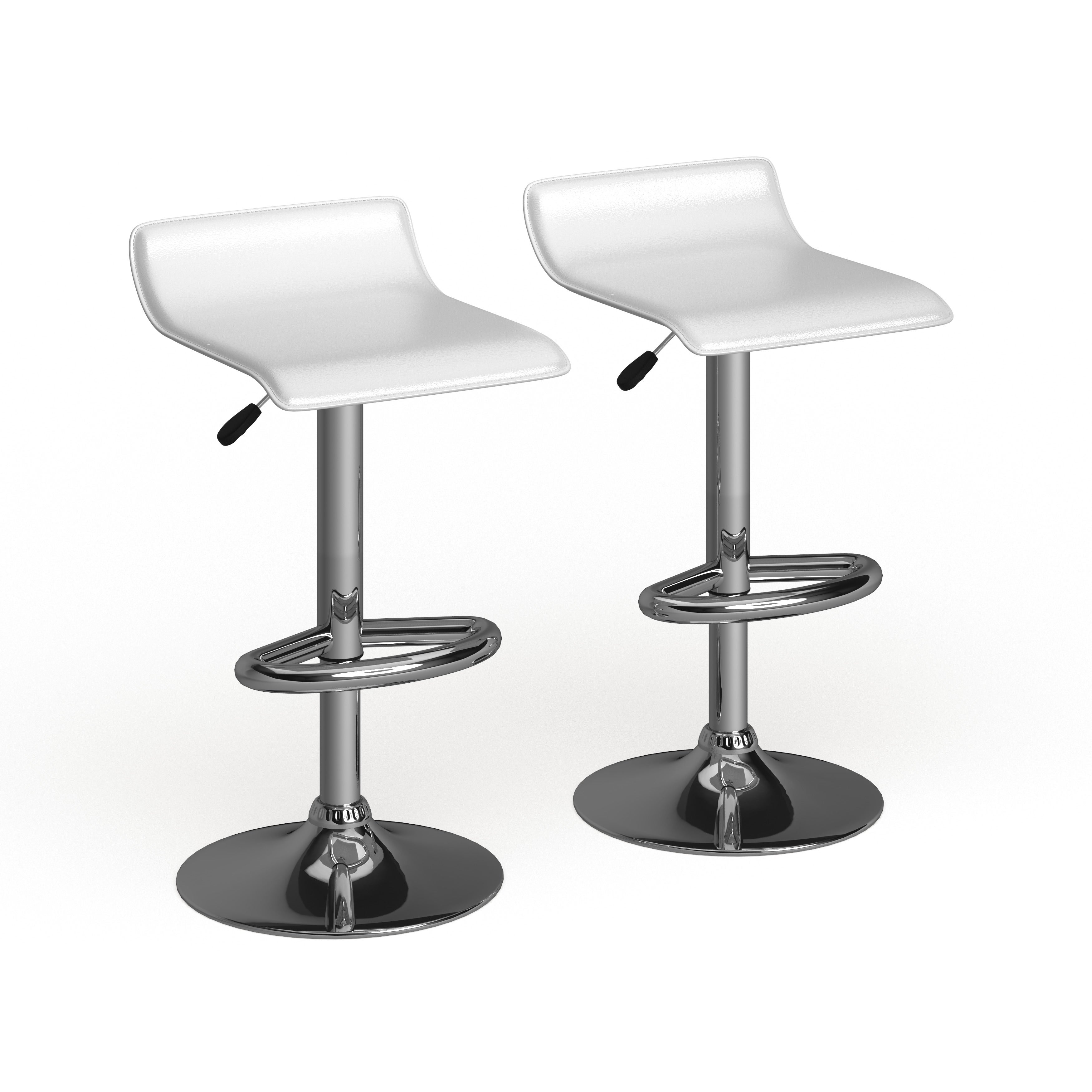 Porch and Den Elsinore Leatherette Bar Stools (Set of 2)