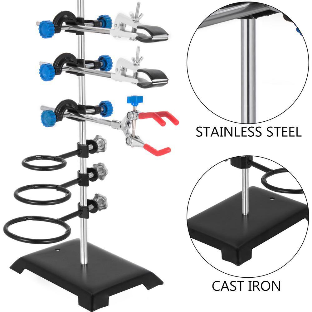 VEVOR 6 PCS Laboratory Grade Metalware Set Premium Iron Material Lab Support Stand Set for Schools SYZLSB6JTSYSZJ001V0