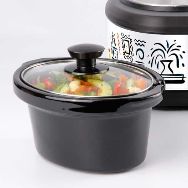 FRIENDS Triple Slow Cooker with 3 x 2.5Qt Inserts WBF-325