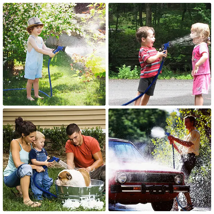 Wholesale Plastic 7 Patterns Spray Mode Garden Hose Nozzle Lightweight Portable Garden Water Gun Set Factory supply of goods