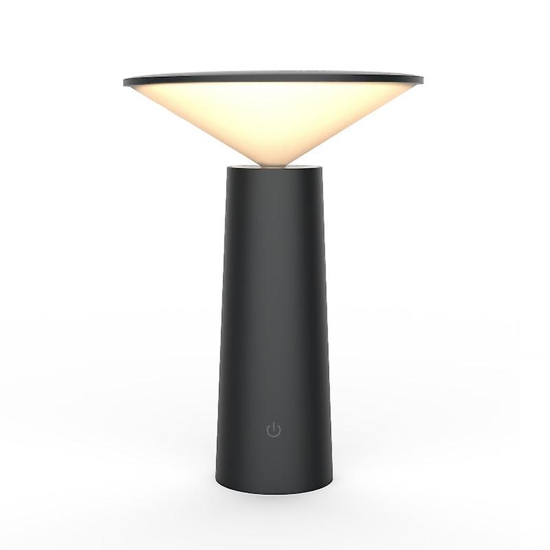 Rotating lamp head three-color light charging touch