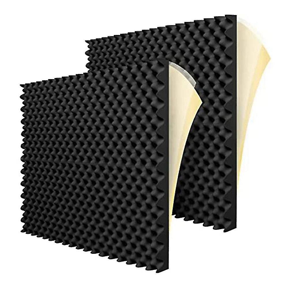 12 Pack Self Adhesive Acoustic Foam Panels Fireproof Soundproofing Treatment Wall Panel，reduce Nois