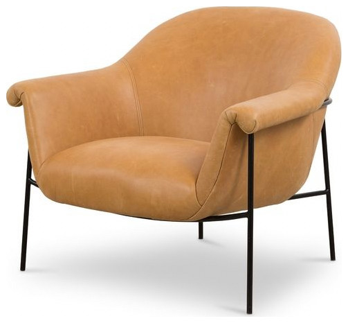 Suerte Chair  Palermo Butterscotch   Midcentury   Armchairs And Accent Chairs   by Four Hands  Houzz