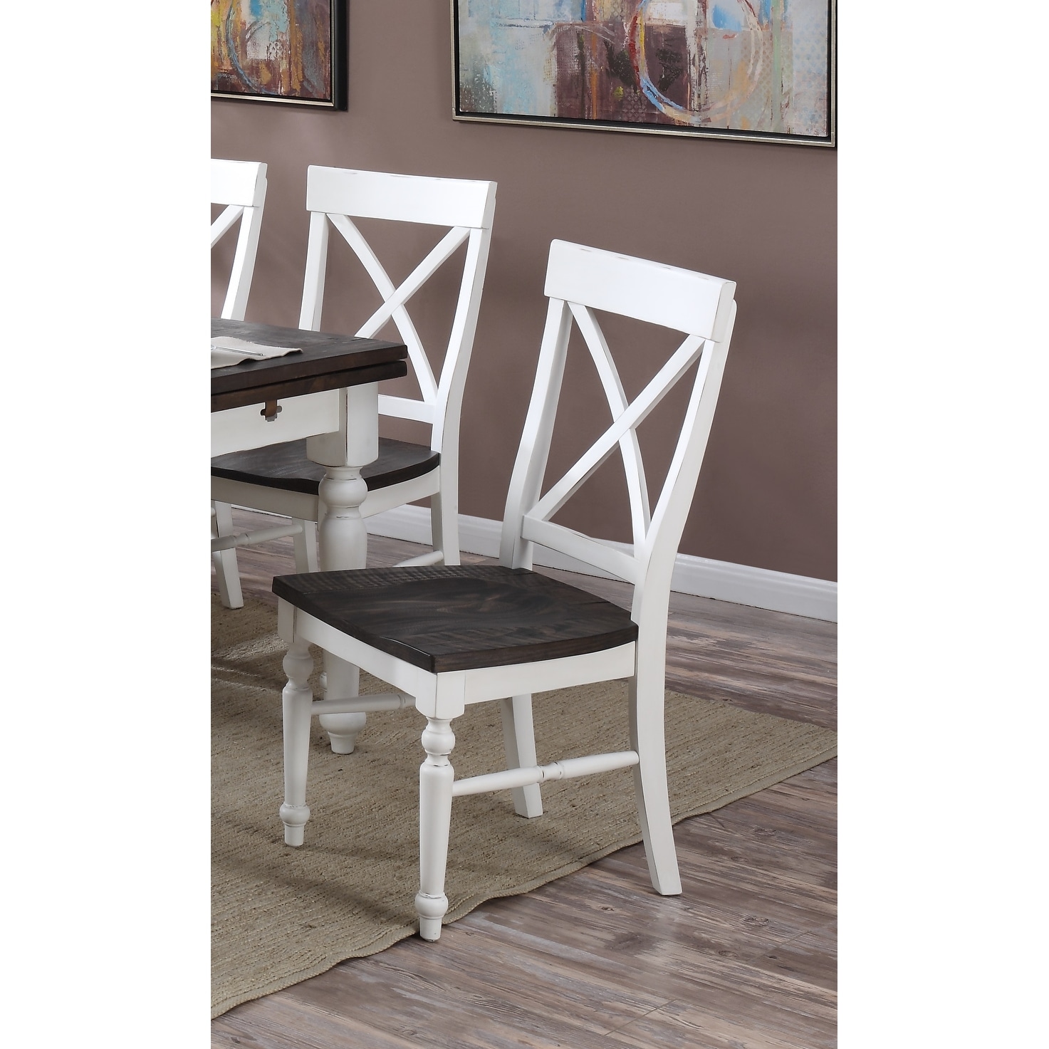 The Gray Barn Crooked Cottage X-back Dining Chair (Set of 2)