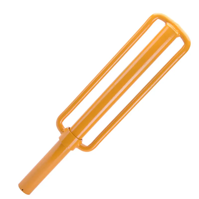 Yellow power coated farm heavy duty hand tools electric fencing post driver for animal fence