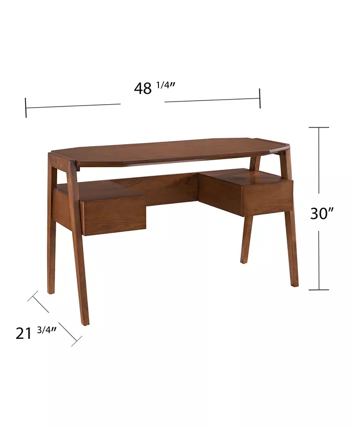 Southern Enterprises Henrik Writing Desk with Storage