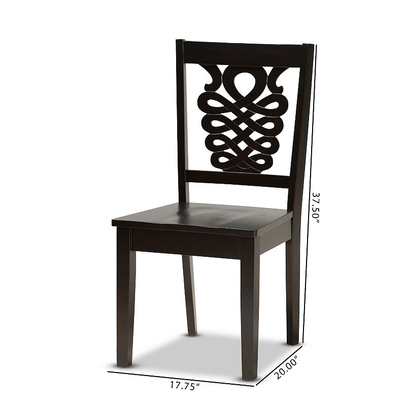 Baxton Studio Gervais Dining Chair 2-piece Set