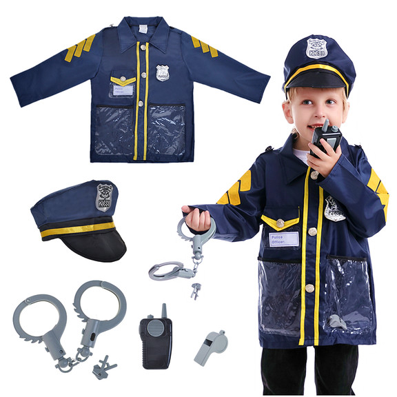 TOPTIE Police Costume for Kids  Christmas Role Pla...