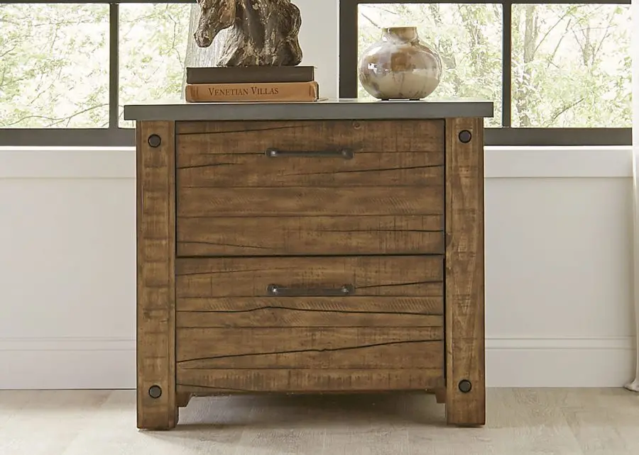 Japer Rustic File Cabinet