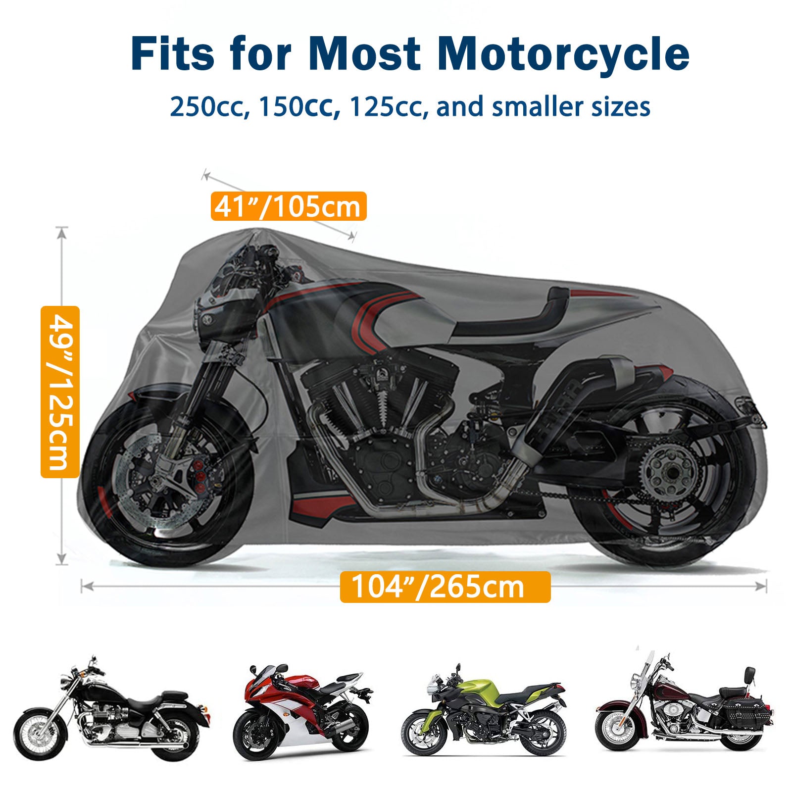 Motorcycle Cover Waterproof 104