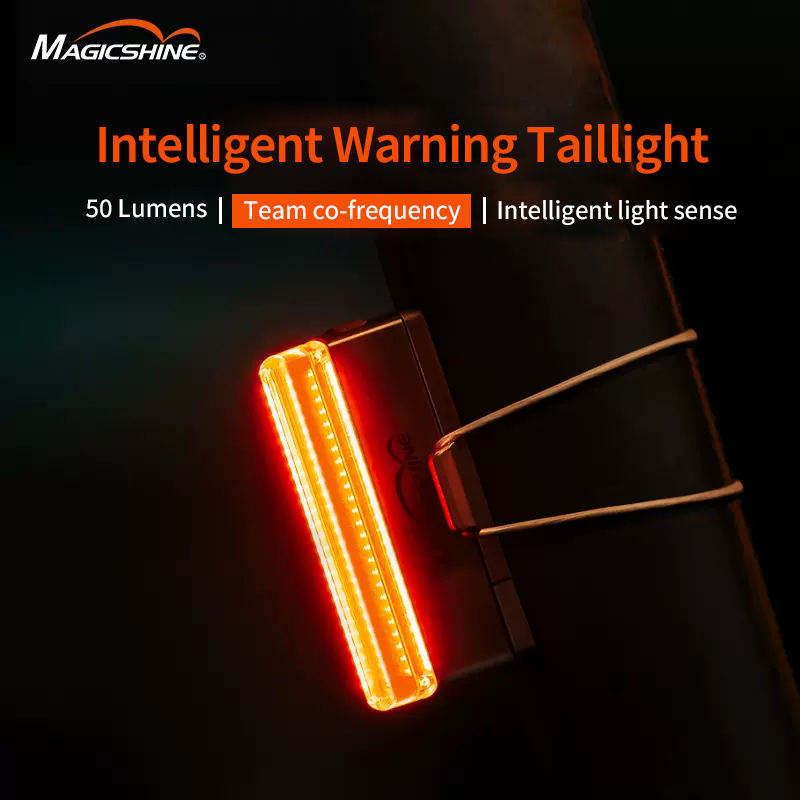 Magicshine SEEMEE 50 Bicycle Smart Taillight Same Frequency Resonance LED Charging Bike Rear Light Cycling Tournament Team Pro