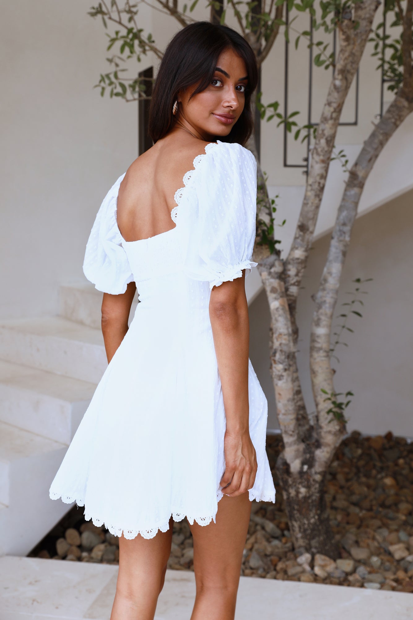 Graceful Beginnings Dress White