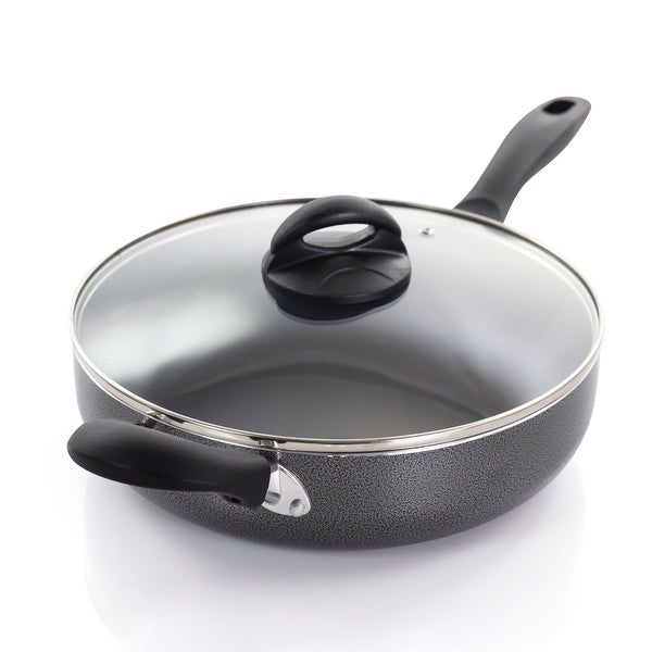 10.25 Inch Aluminum Saute Pan with Lid in Ash