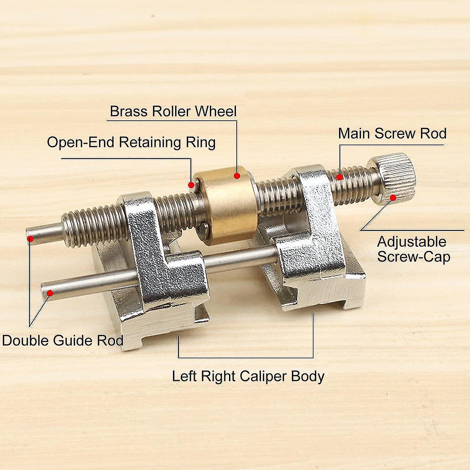 Sharpening Guide-stainless Steel-side Clamping-fixed Angle-with Brass Roller-width 0.8-8.2cm82x40mm