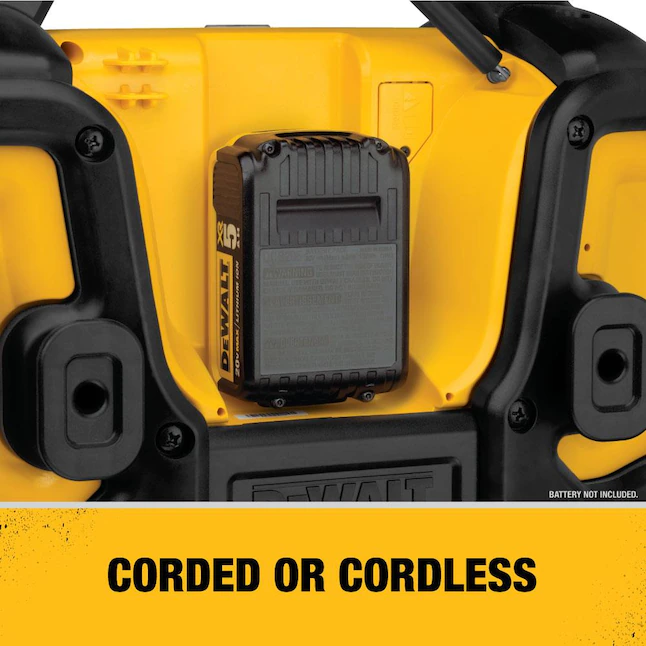 DEWALT DCR025 20-Volt MAX Bluetooth Radio with built-in Charger