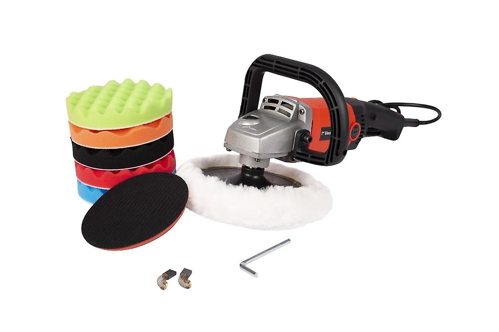 Buffer Polisher ; Rotary Polisher Sander; Car Polishing Machine 10-amp Electric 7' Pad With Accessory Kit 6 Variable Speeds To Buff; Polish; Smooth An