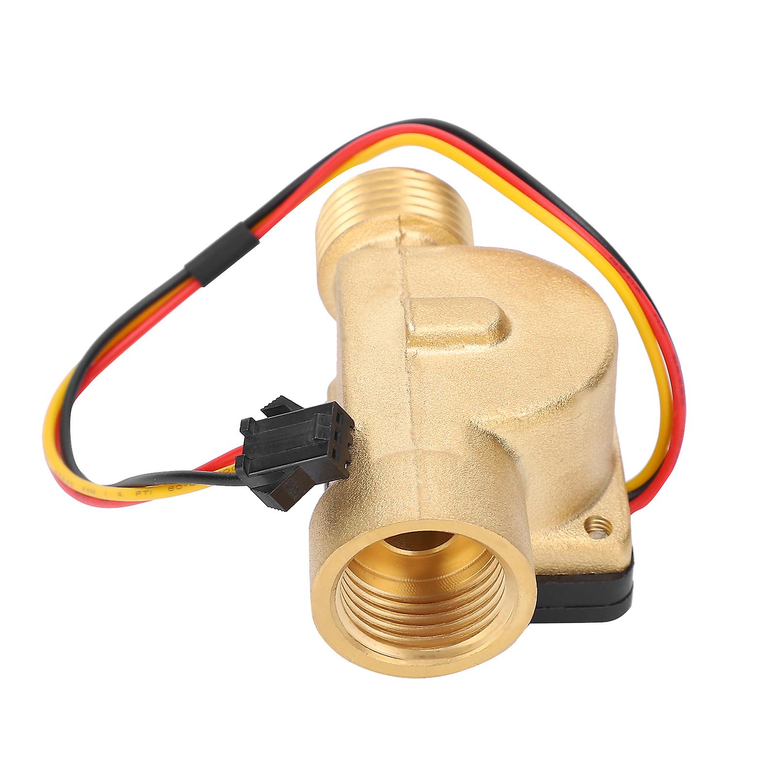 Water Flow Sensor G1/2in Female Male Thread Switch Hall Transducer Pulse Counter Dc324v