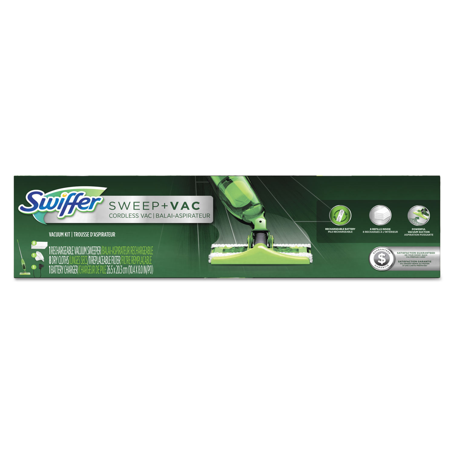 Sweep + Vac Starter Kit with 8 Dry Cloths by Swifferandreg; PGC92705CT