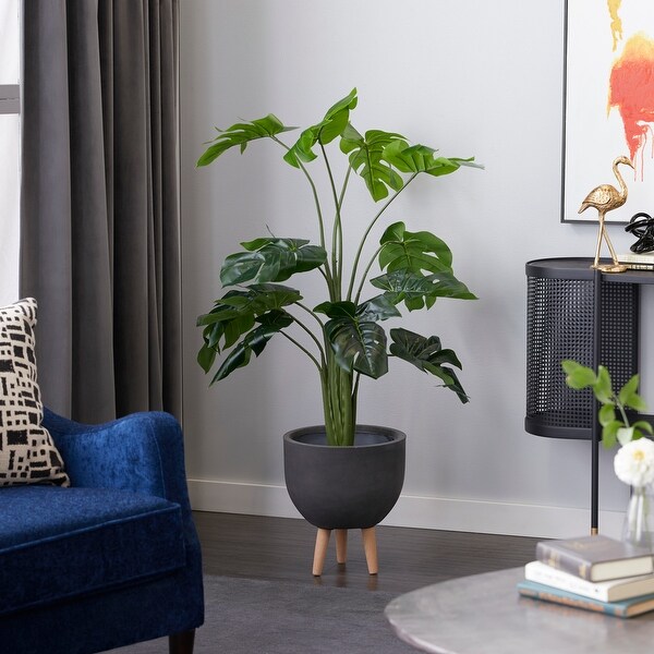 Green Artificial Banana Leaf Plant Foliage