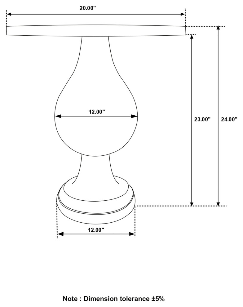 Dianella Round Pedestal Accent Table Side Table Ivory   Modern   Outdoor Side Tables   by Modon  Houzz