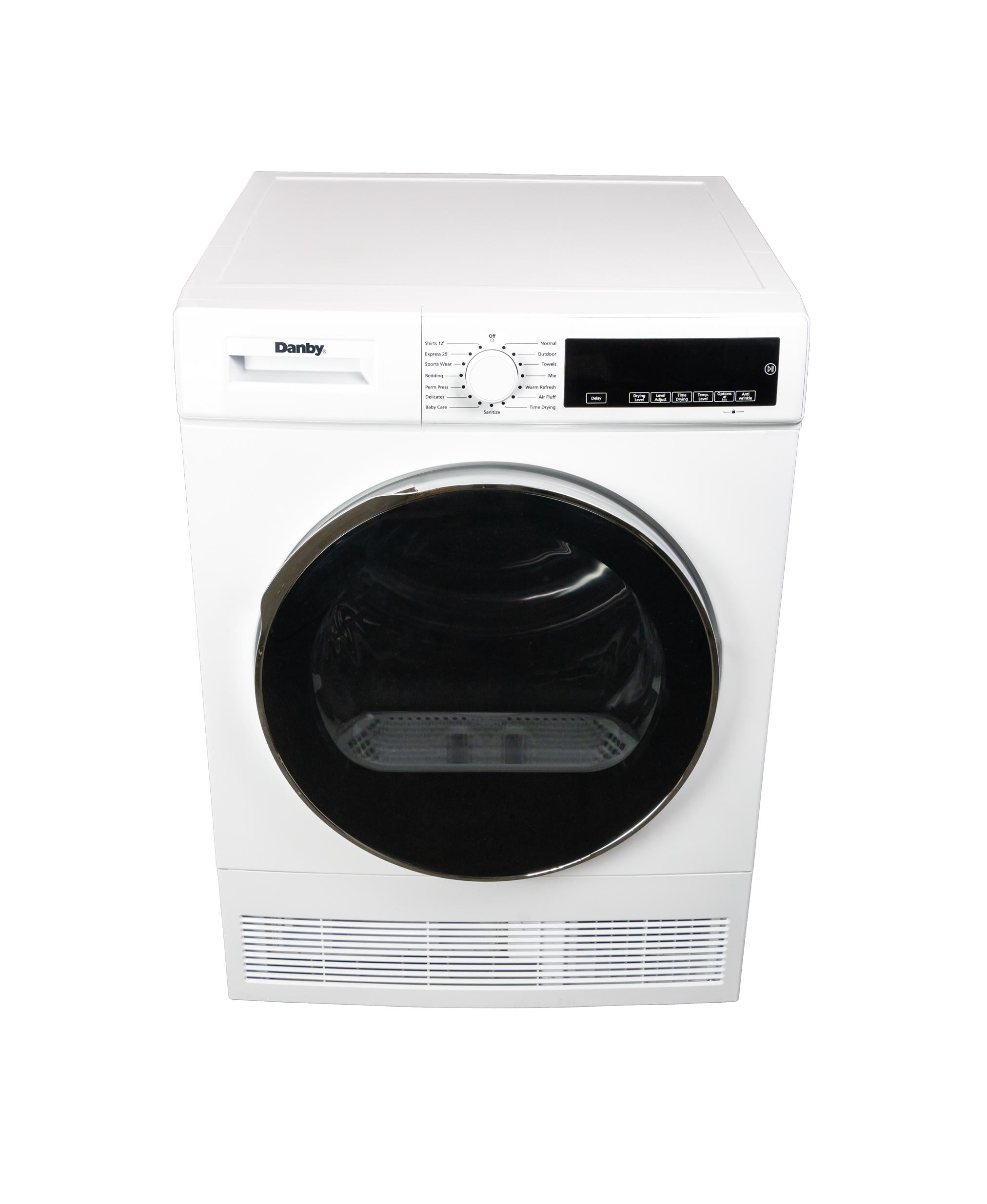 Danby DDY040D4WDB Danby 24-Inch, 4.0 Cu Ft. Compact Condensing Sensor Dryer In White With Stacking Kit