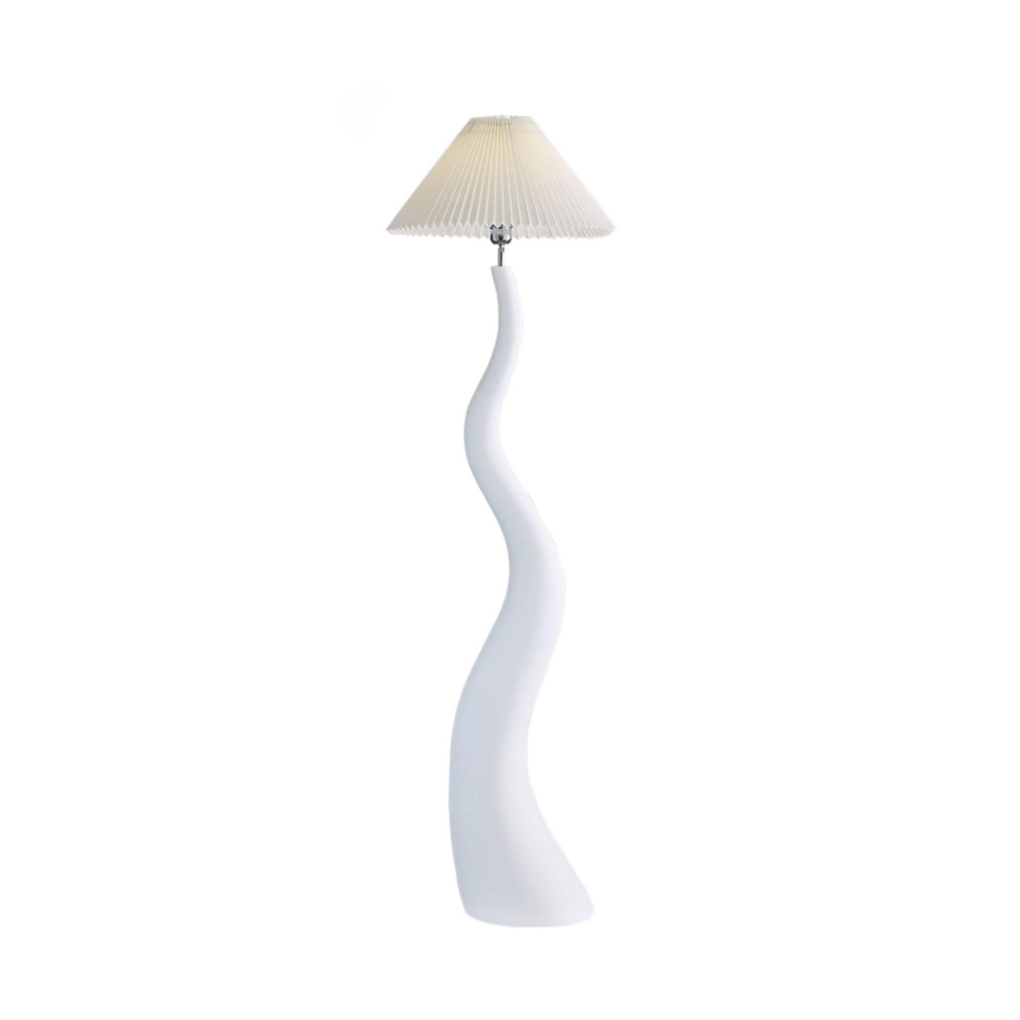 Twisted Pleated Floor Lamp