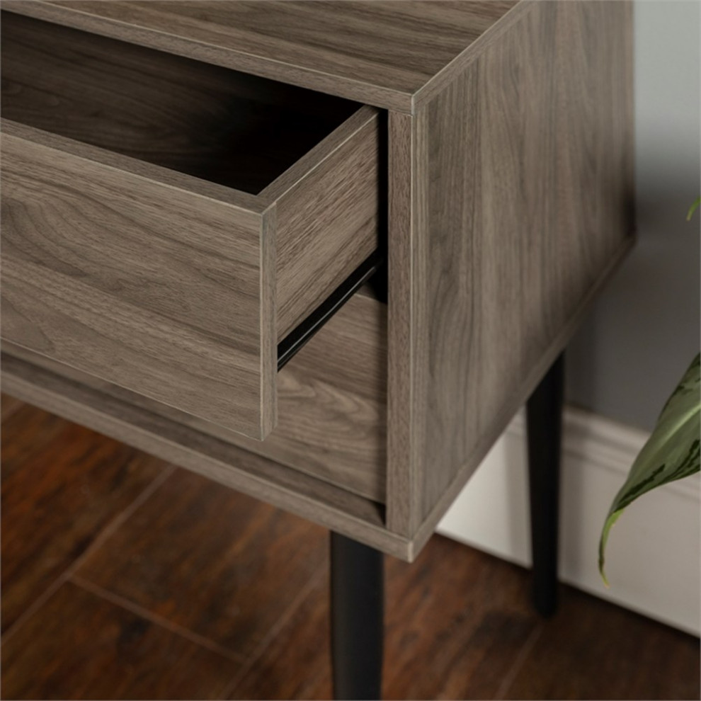 Modern End Table   Slate Gray   Midcentury   Side Tables And End Tables   by BisonOffice  Houzz